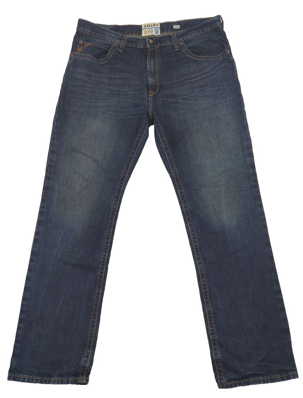 Ariat M2 Scoundrel Jeans Mens 42x35 Relaxed Boot Cut Dusty Road 10011746 Western